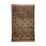 Anatolian handmade kilim rug 291 cm x 200 cm