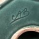 CAB Art Ceramics of Bordeaux - Large green art-deco centerpiece