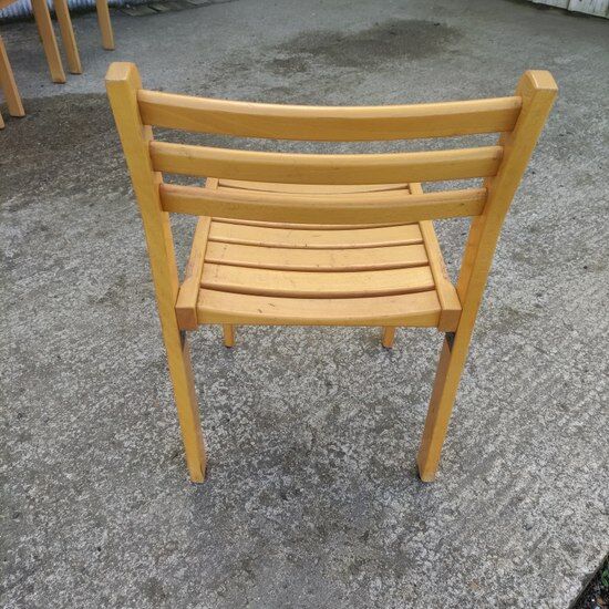 Solid wood chair