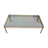 Coffee table Maison Malabert bronze & glass