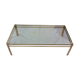 Coffee table Maison Malabert bronze & glass