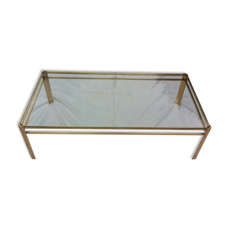Coffee table Maison Malabert bronze & glass