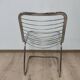 Chaise en métal chromé années 70 design italien