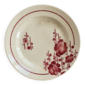 Antique dessert plate, ironstone, Saint Amand model 211 – Flo decoration.