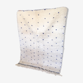 Beni ouarain carpet with blue polka dots 117x157cm