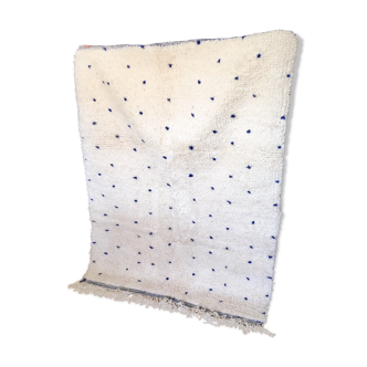 Beni ouarain carpet with blue polka dots 117x157cm