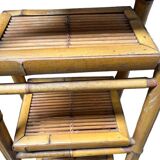 Foldable rattan shelf