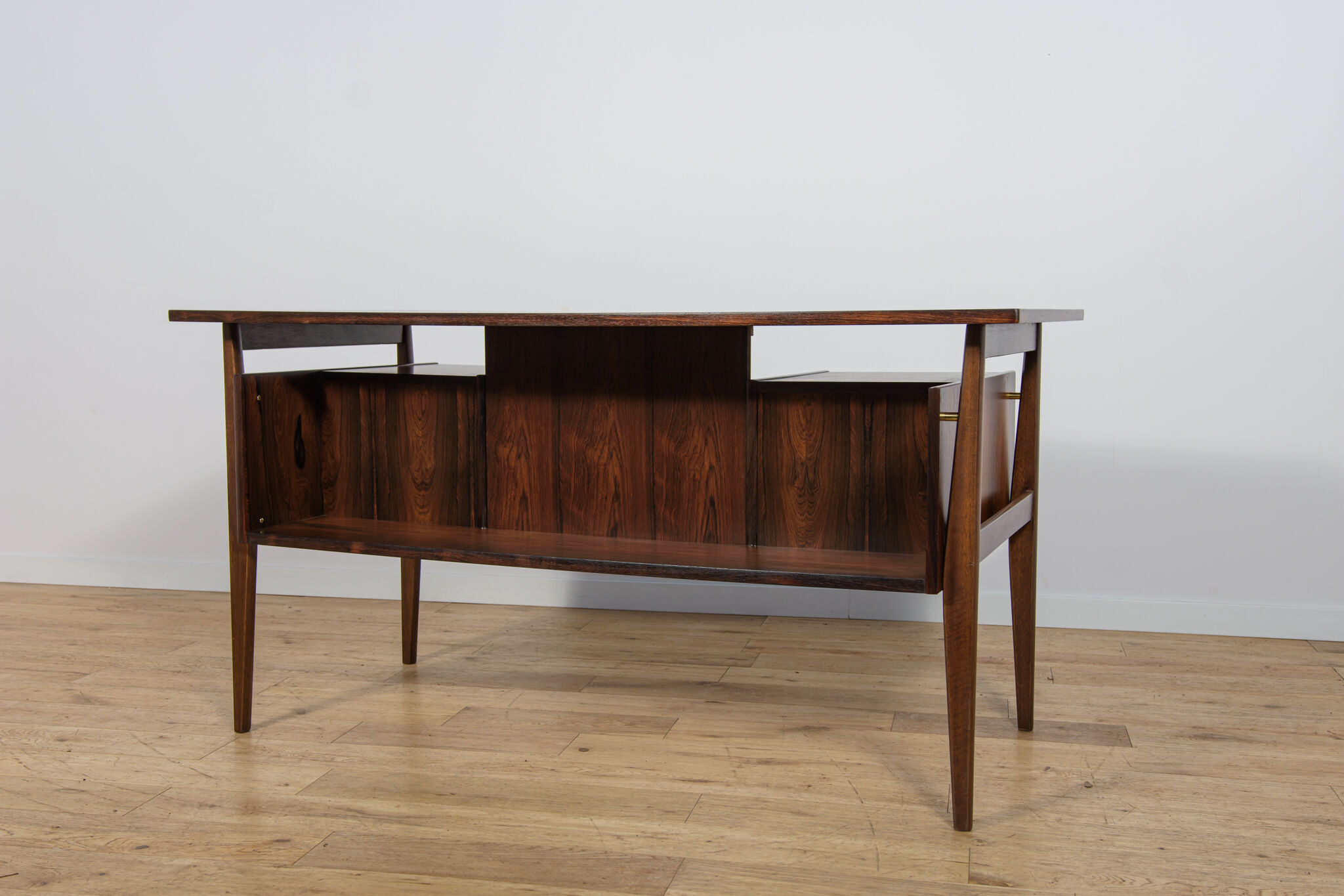 Mid-Century Rosewood Desk by Gunnar Nielsen Tibergaard for Tibergaard, Denmark, 1960s