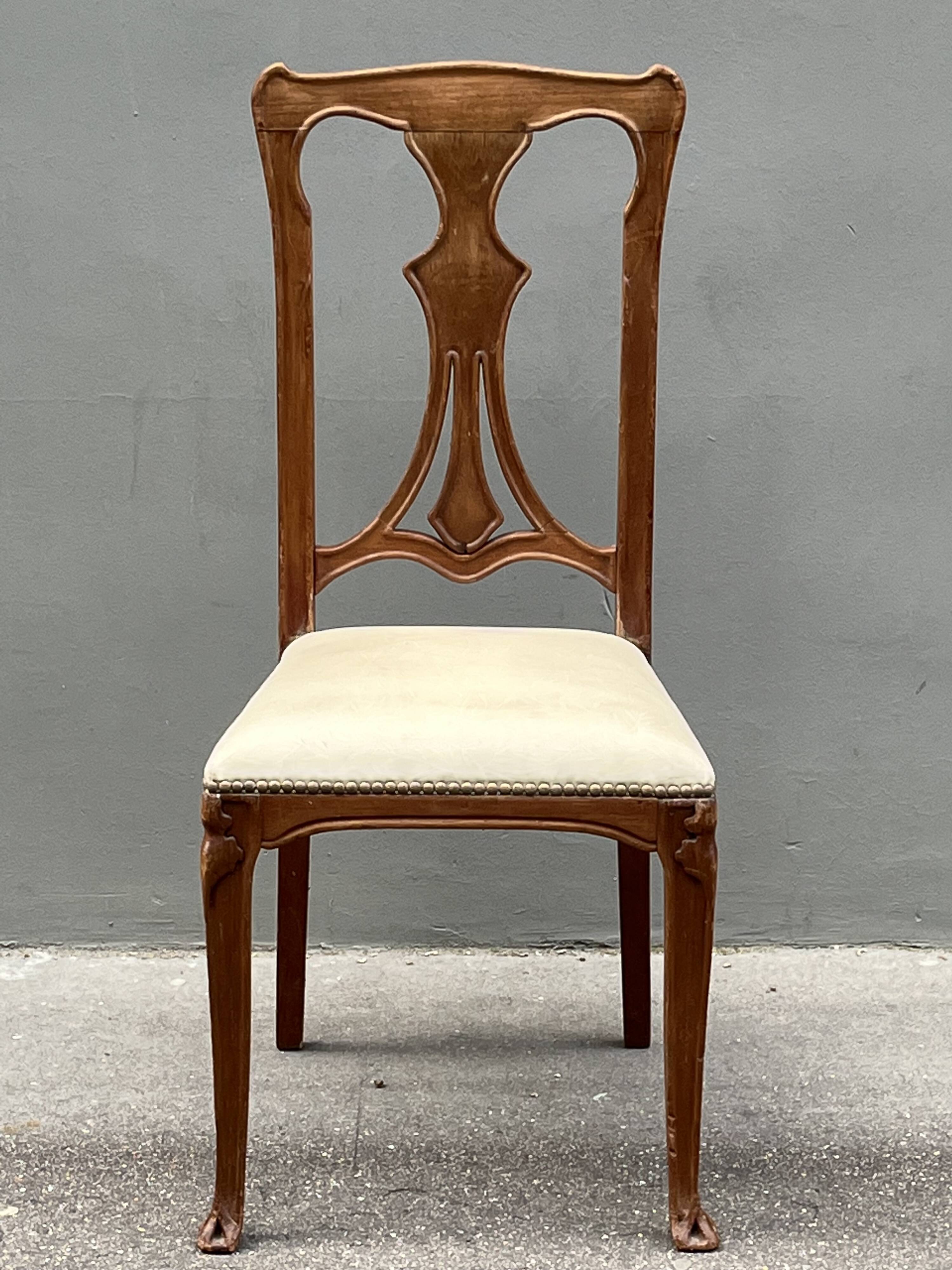 Chaise Art Nouveau, années 1900
