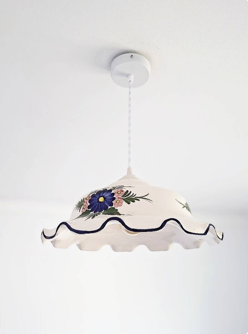 Suspension vintage céramique