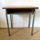 Bureau d'écolier vintage métal et bois