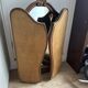 Art Deco style solid wood triptych mirror