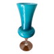 Grand vase en opaline bleu géant années 50-70
