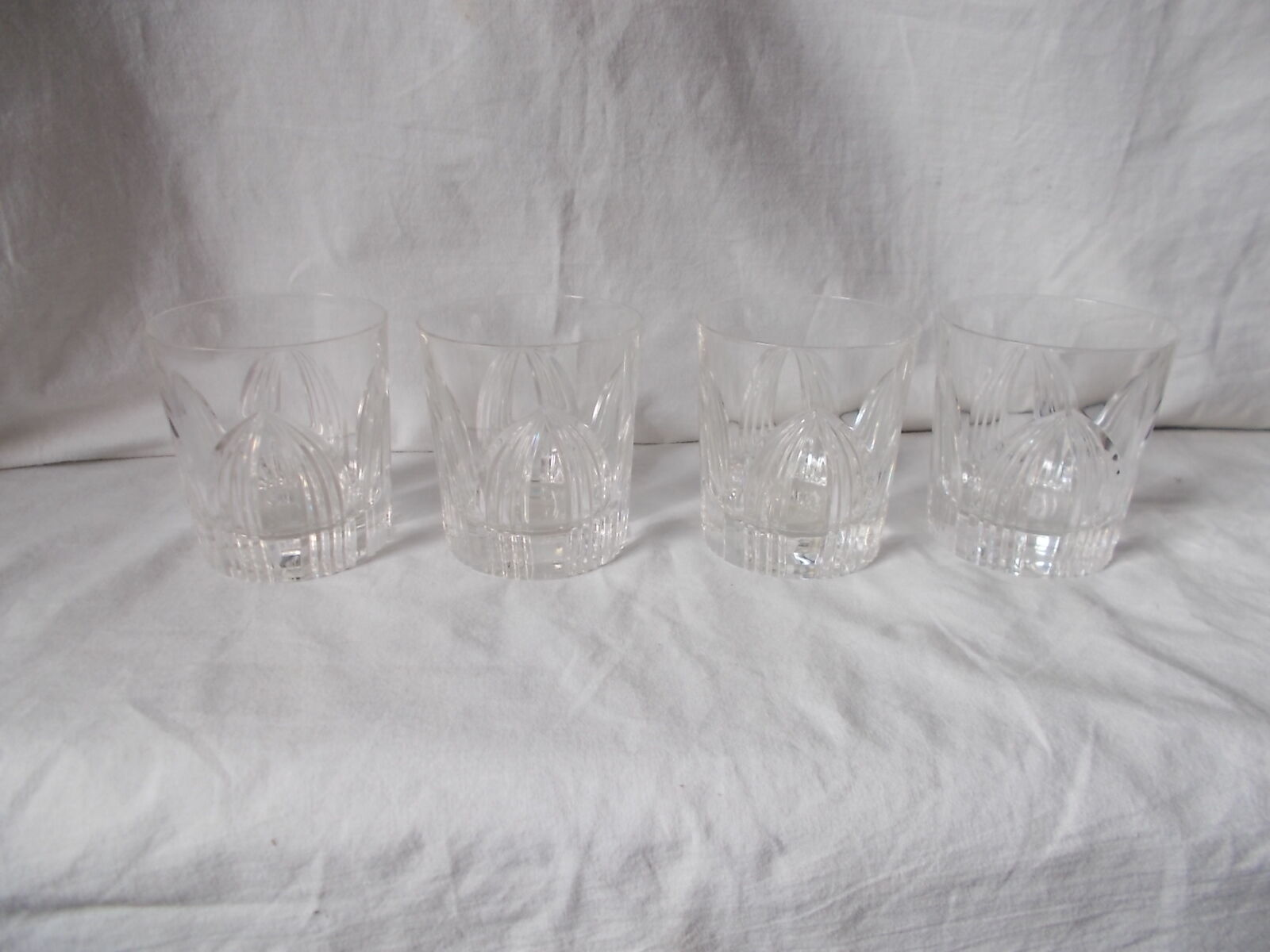 Ensemble de 4 anciens verres à whisky Villeroy et Boch