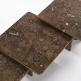 Fossilized stone nesting tables