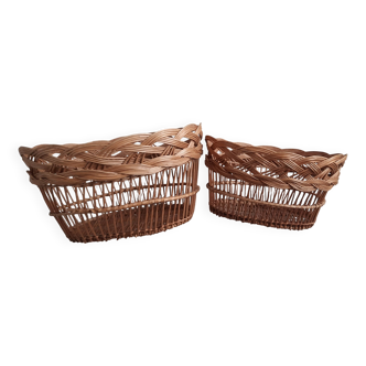 Large wicker baskets