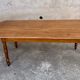 Old oval bistro table in solid wood light tint Dimensions 220 cm x 88 cm