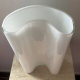 Vintage organic glass paste vase