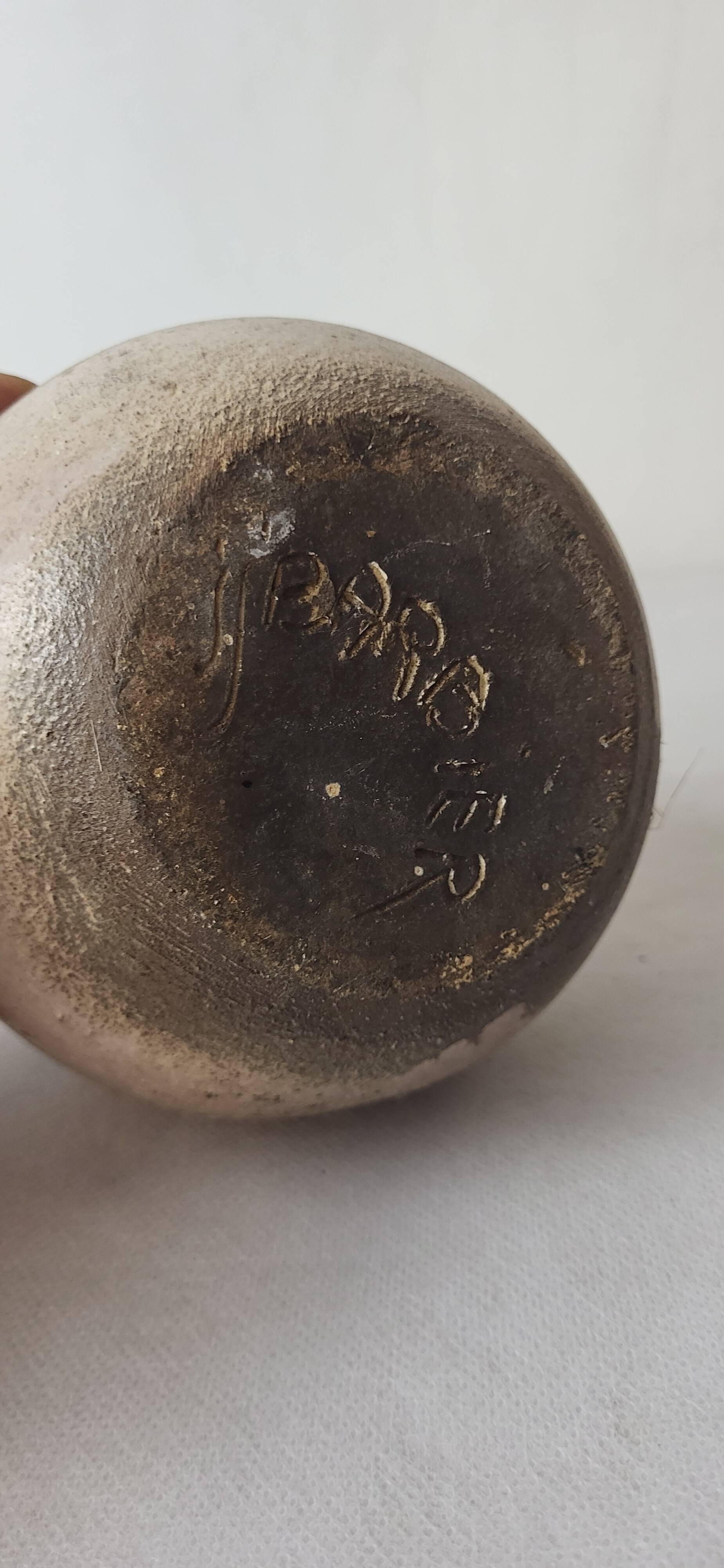 Stoneware vase by Jacques and Josette Barbier