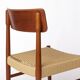1960s Danish Dining Chair – Teak Wood Frame with Danish Cord Seat – Vintage