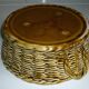 Sarreguemine ceramic cake dish imitating braided basket