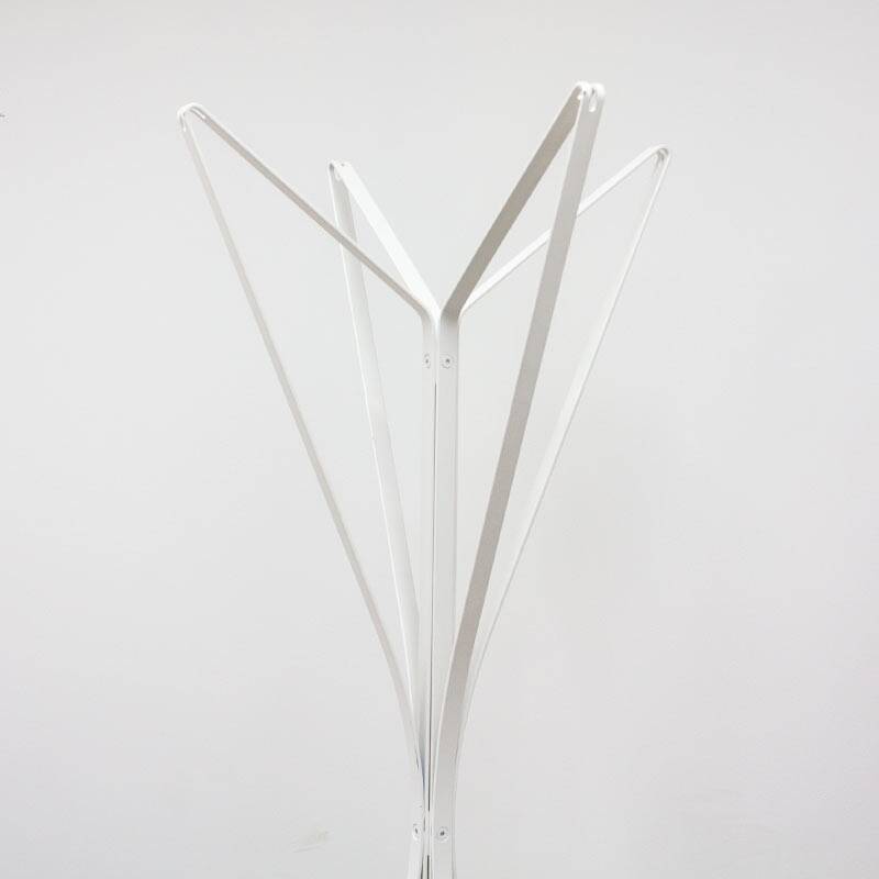 Aster white metal coat rack by Zanotta