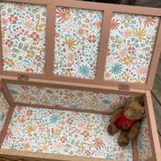 Beautifully restyled compact ethnic bohemian chest of drawers.