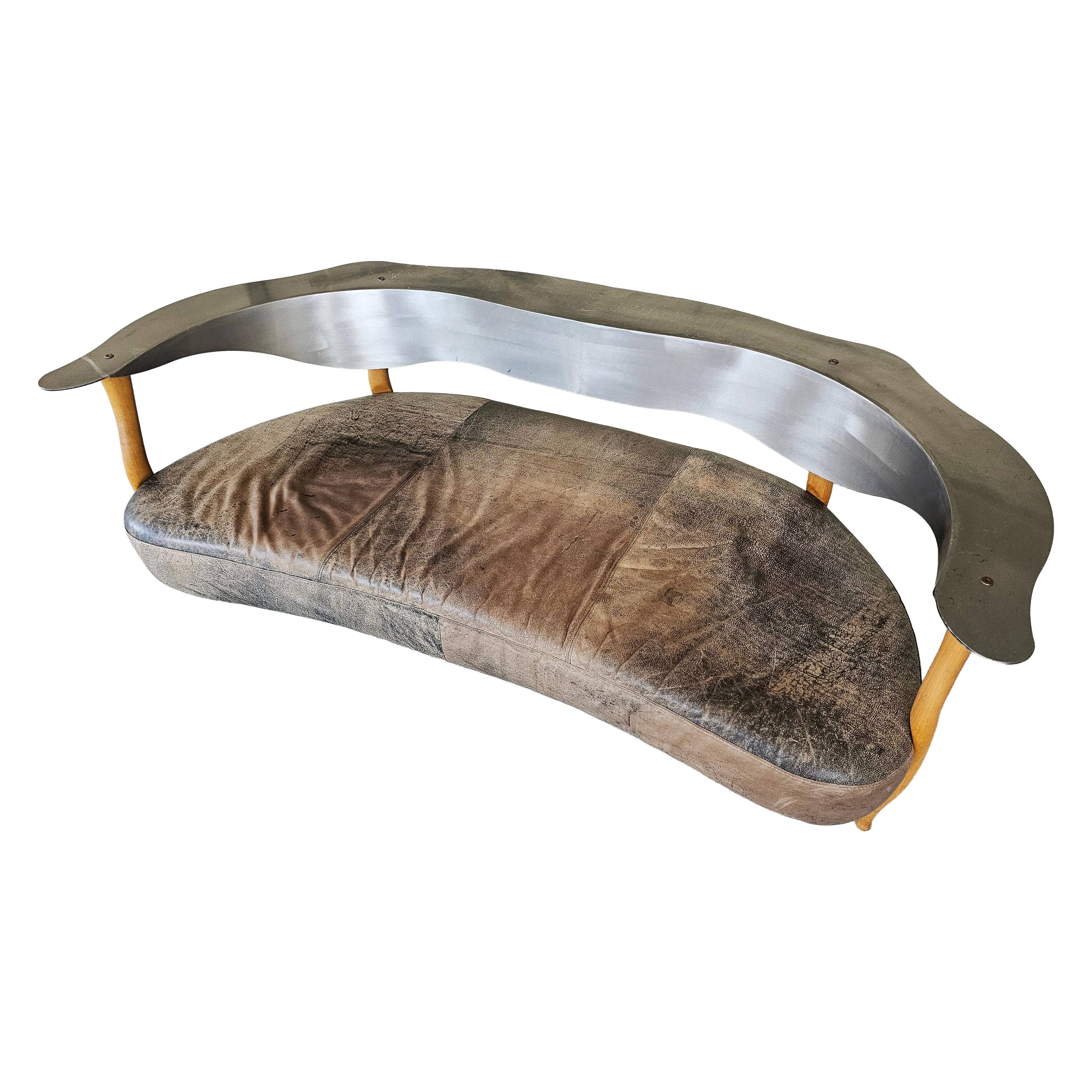 Postmodern sculptural three-seater canapé "Fantasy Island" Kurt Bayer