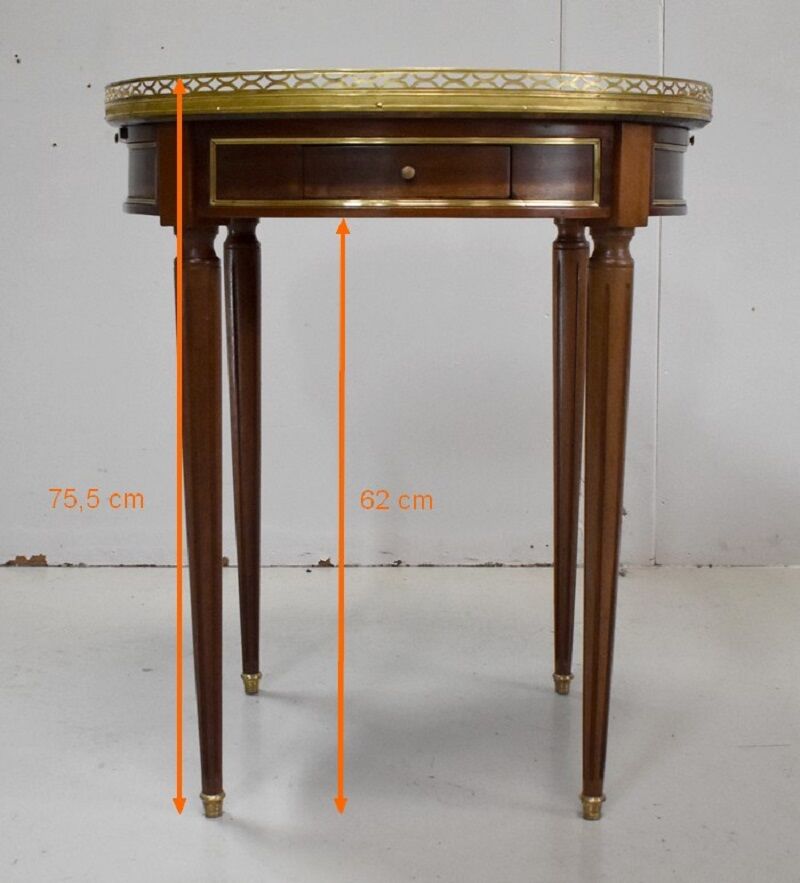 Table Bouillotte in mahogany, Louis XVI style - 20th century
