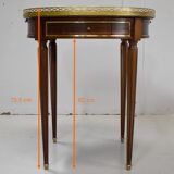 Table bouillotte en acajou, style Louis XVI – début XXe