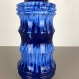 Large Pottery super Fat Lava Multi-Color 266-53 Vase Scheurich WGP, 1970s