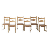 6 chaises d'Henning Kjærnulf, 1960