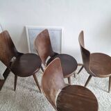 Set of 4 Scandinavian chairs from the 1960s.