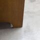 1950s Mid-Century Modern oak armoire with two doors and two drawers.