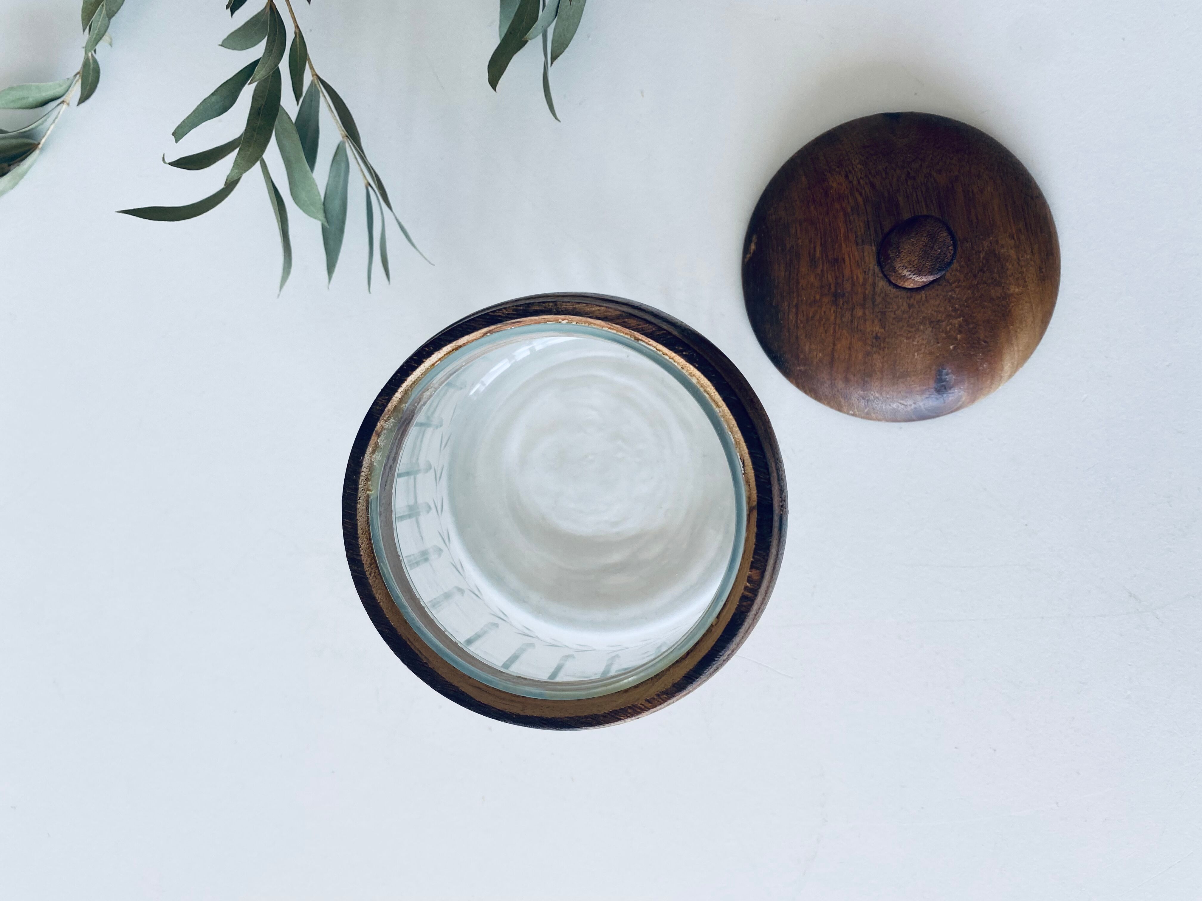 Old glass and wood candy maker