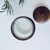 Old glass and wood candy maker