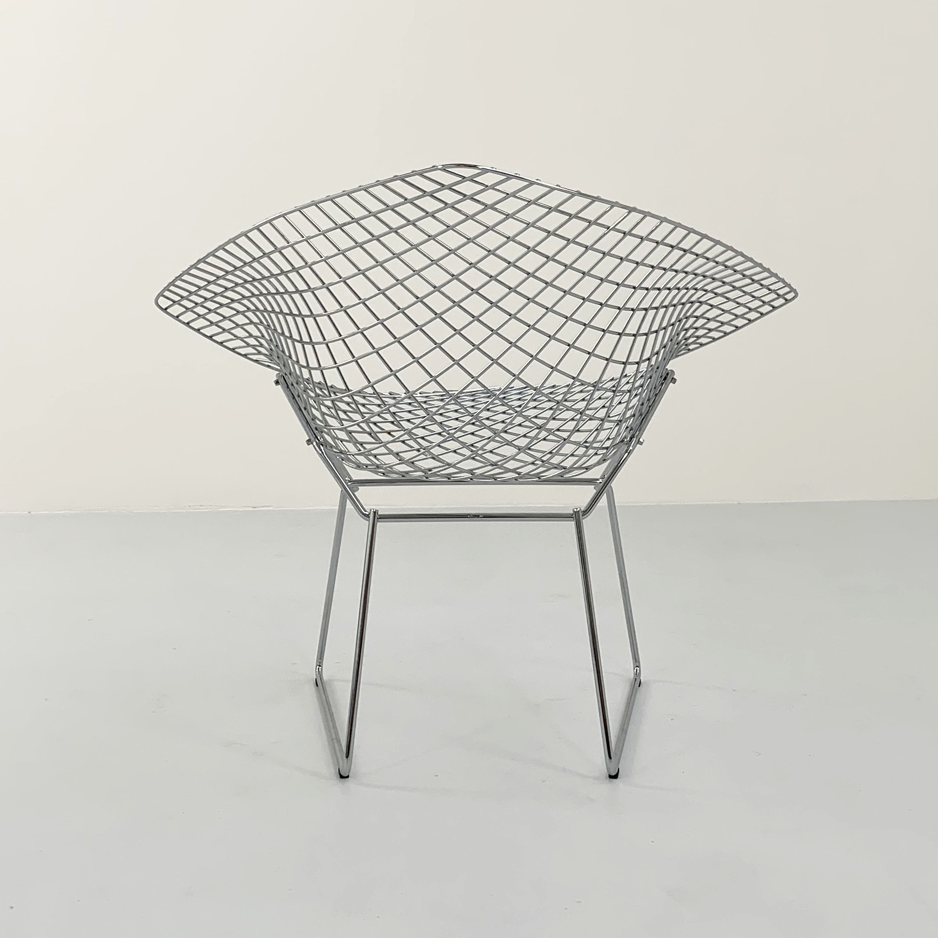 Diamond armchair chromed by Harry Bertoia for Knoll, 1990