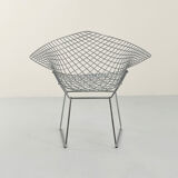 Diamond armchair chromed by Harry Bertoia for Knoll, 1990