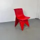 Modernist futuristic endless style printed chair attributed to Dirk van de Kooij, 2000s