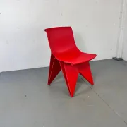 Chaise imprimée au style moderne futuriste et infini attribuée à Dirk van de Kooij, années 2000.