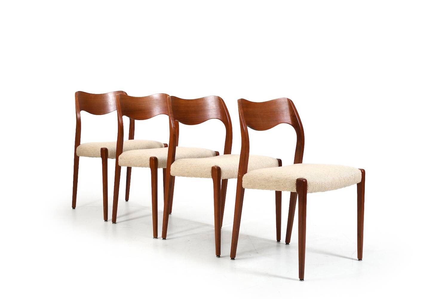 Set of Four Chairs by Niels Otto Møller Model No.71