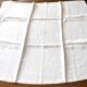 Set of 5 vintage towel towels in damask cotton embroidered monogram MK 75x75