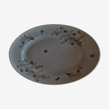 Limoges porcelain oval serving dish Haviland Morel CFH GDM 1900