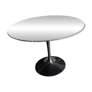 Table ronde marbre noir Knoll