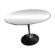 Black marble round table Knoll