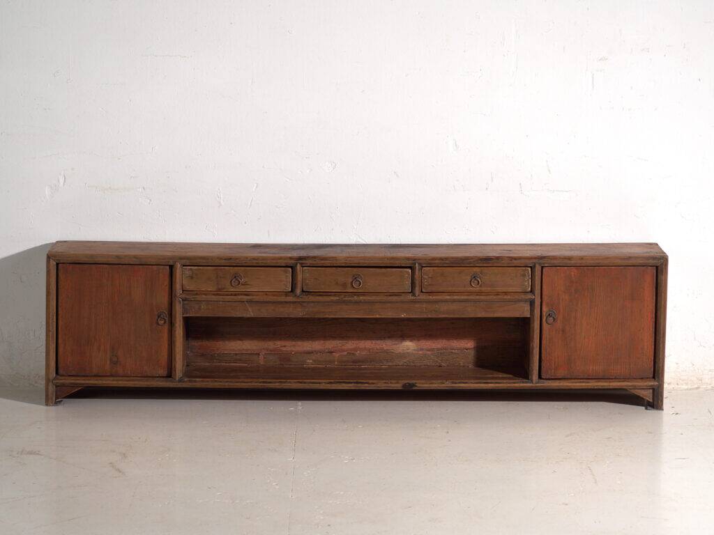 Antique low pine wood furniture – China, circa 1900