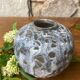 Vase boule gris émaillé années 30