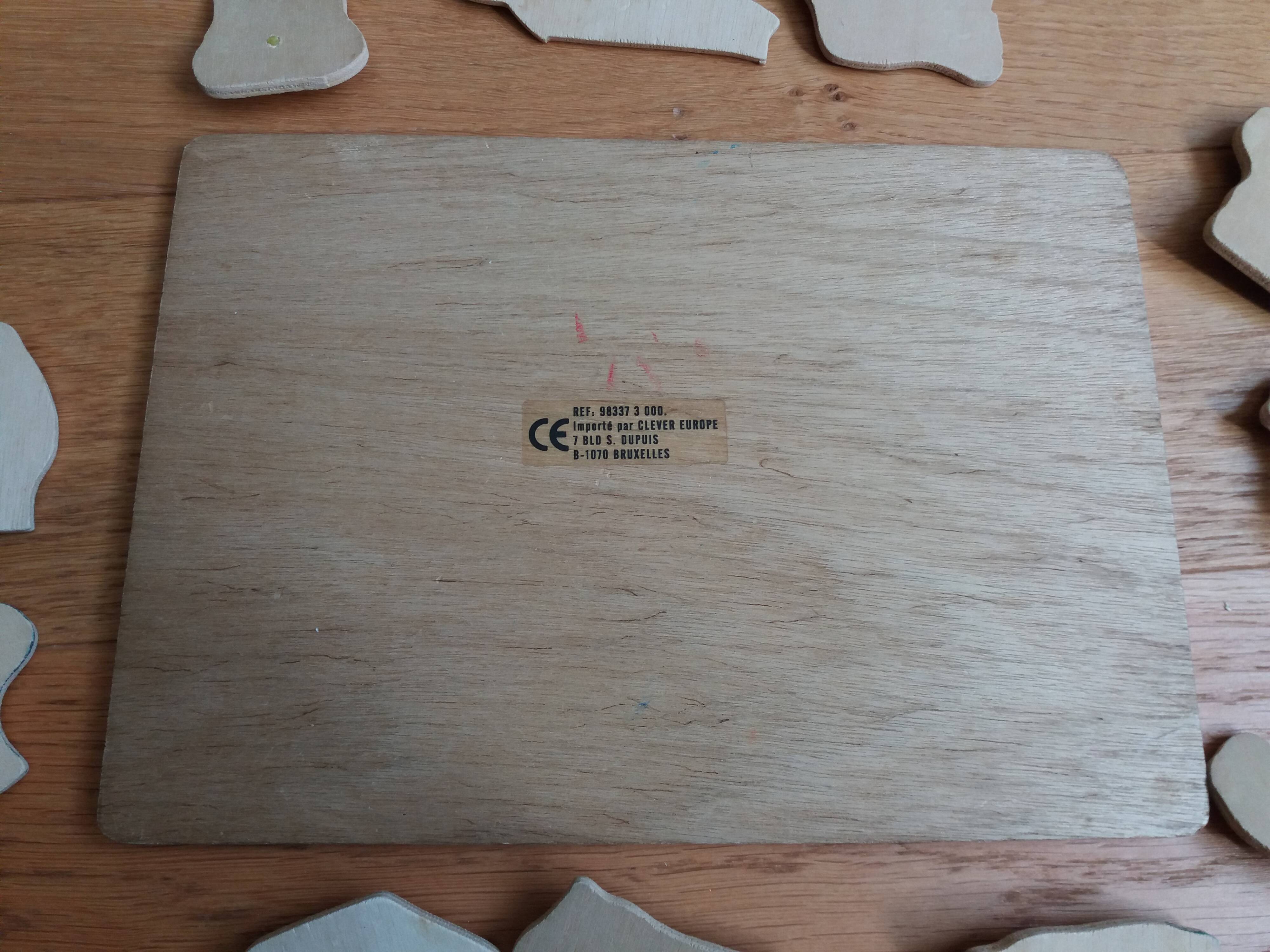 Wooden puzzle farm animals