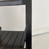 Pair of wooden folding chairs in the style of Aldo Jacober
