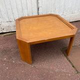 Vintage octagonal wooden coffee table